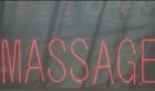 Massage parlour sign
