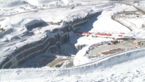 Muskrat Falls construction aeriel