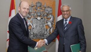 Michael Fortier and Amin Lalji