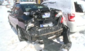 Matt Wright Corolla car damages