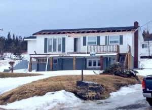 House damaged by high winds in Norris Point
