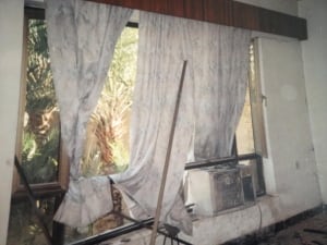 Bombed home