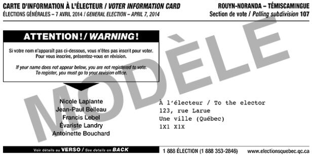notice card