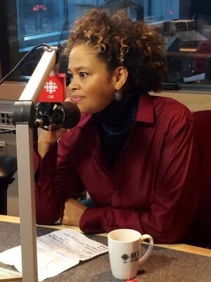 Constance Barnes in studio