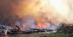Surrey carn burned to ground