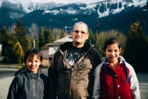 Myron Douglas and children