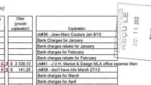 MLA Greg Davis bill paid by local riding association