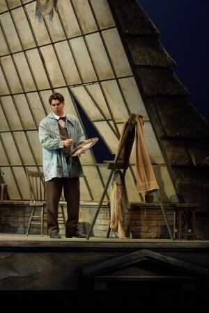 Keith Phares as Marcello in Manitoba Opera Association's production of Puccini's La Bohème