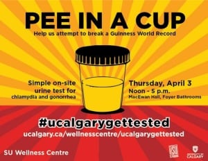 Pee in a cup event