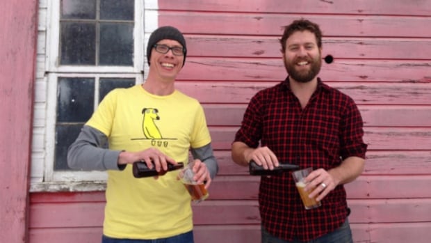 Winkler-area farmers and neighbours Derek Trinke (left) and Toban Dyck launched Prodigal Sons Brewery this week. The duo are in the early stages of building their business and looking for investors for the new brewery they hope to build on Dyck’s farm.