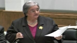 NDP Leader Lorraine Michael House of Assembly April 7, 2014 CBC