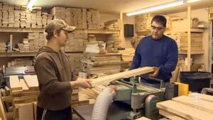Richard Paul, on right, co-owner of Specialty Maples in Fredericton