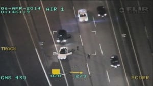 RCMP Air One April 6 arrest - Highway 91