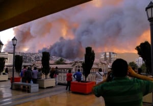 Chile forest fire