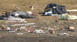 Garbage near Elizabeth Avenue