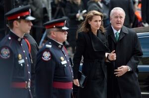 Brian daughter Caroline Mulroney Flaherty Funeral Apr 16 2014