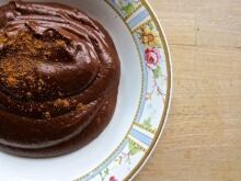 Black bean chocolate pudding