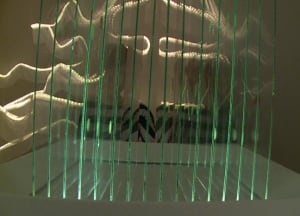 Curling glass project Grenfell art exhibit