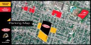 Tim Hortons stadium parking map
