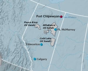 Fort Chipewyan map