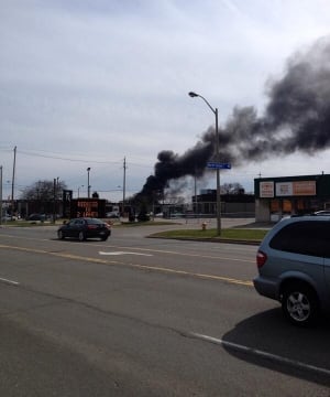 One-alarm fire on The Queensway