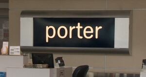 Porter Airlines sign St. John's