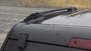 Heather Hussey's damaged Jeep