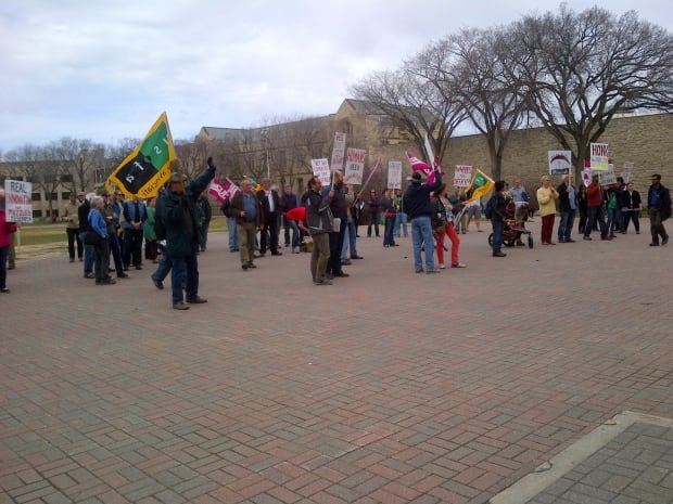 TransformUS protest rally at U of S
