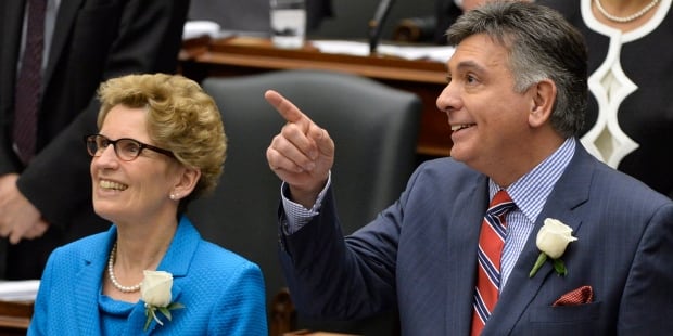 Premier Wynne and Finance Minister Sousa on Budget Day