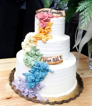 Grand Pride Wedding at Casa Loma (Wedding cake photo)
