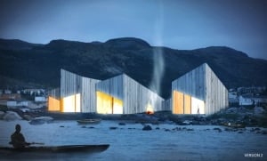 Rendering #2 Torngasok Cultural Centre in Nain