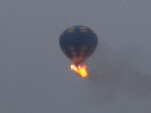 Hot Air Balloon Fire