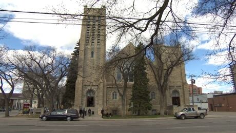 People enter Third Avenue United church on Saturday for Sarah Wensley's funeral. wensley funeral