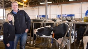 Dairy farmers Gerhard and Heather Ritzema