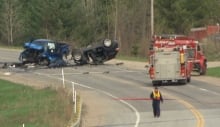 Highway 148 fatal crash vehicles smashed May 13 2014