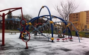 Playground snow