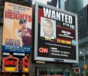 John Star in Times Square