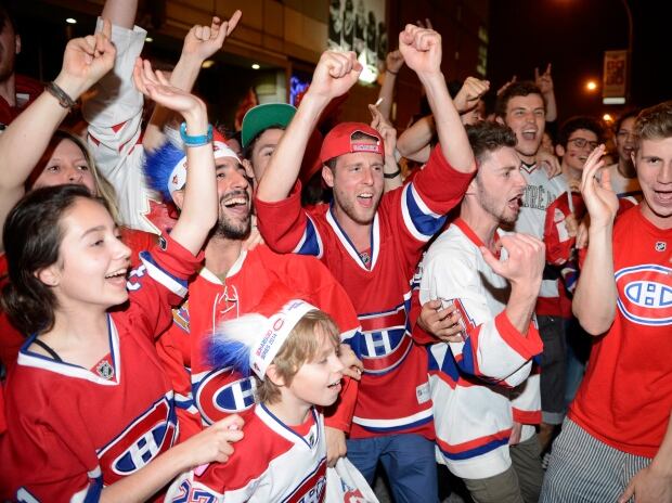 Habs fans celebrate