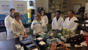 Kathleen Wynne tours Walkerton water plant