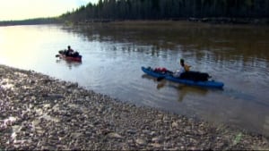German paddlers in the Hay River