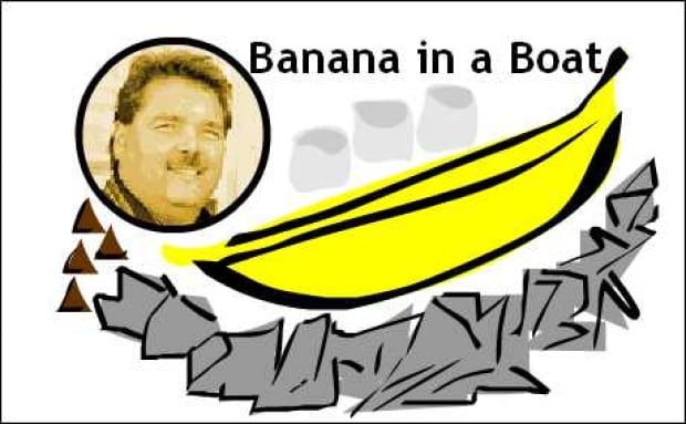 Cec's banana in a boat