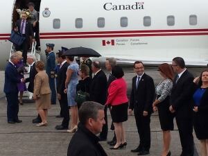 Prince Charles at Charlottetown Airport