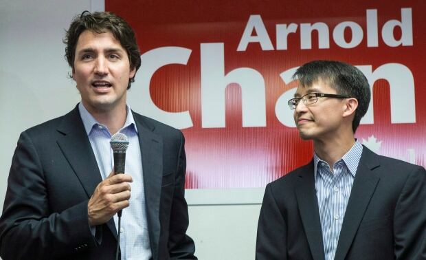 Justin Trudeau and Arnold Chan