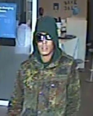 Alternate new image of so-called 'Mummy Bandit' bank robbery suspect