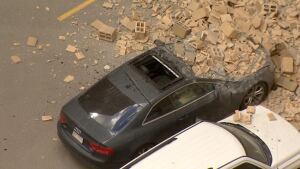 Calgary car crushed