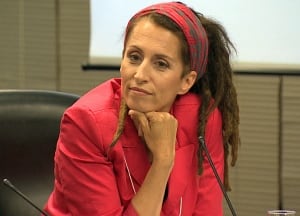 Sarah Thomson seen at May 26, 2014 mayoral roundtable