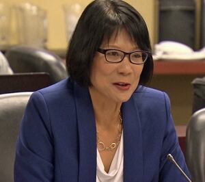 Olivia Chow at mayoral roundtable discussion