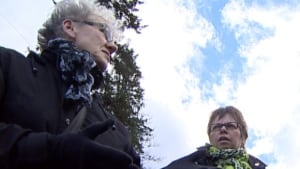 Jeanne Sarson and Linda MacDonald help torture victims.