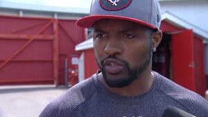 Calgary Stampeders' player representative Keon Raymond