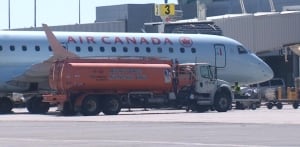 Air Canada plane at St. John's airport